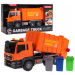 Oranžové smetiarske auto – svetelné a zvukové efekty Oranžové smetiarske auto – svetelné a zvukové efekty
